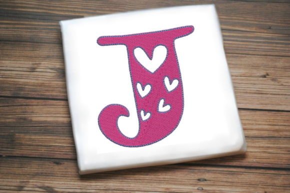 Alphabet Letter J Multi Heart Review for Boutique Apparel