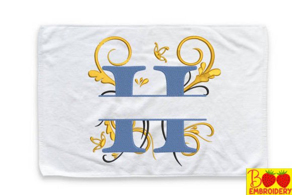Floral Letter H Review for Real Embroidery Projects