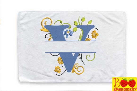 Floral Letter V Review for Holiday Collections