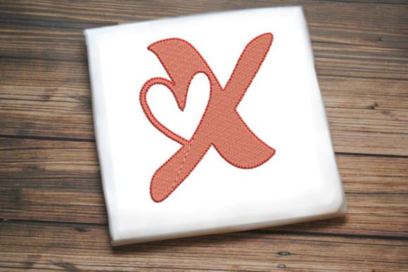 Letter X with Beautiful Heart Review