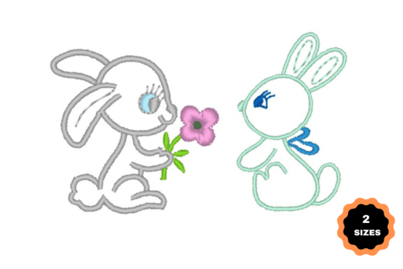 Two Pretty Rabbits: A Seasonal Embroidery Gem